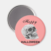 Aimant Girly Happy Halloween croquis graphique crâne vint (Recto/Verso)
