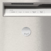 Aimant Girly Silver Parties scintillant Moderne Monogramm (In Situ (Lave-vaisselle))
