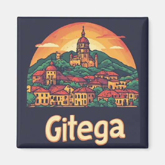 Aimant Gitega Burundi Objet de Souvenir 🏛️ (Devant)