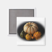 Aimant Gîtes d'automne et citrouille (Recto/Verso)