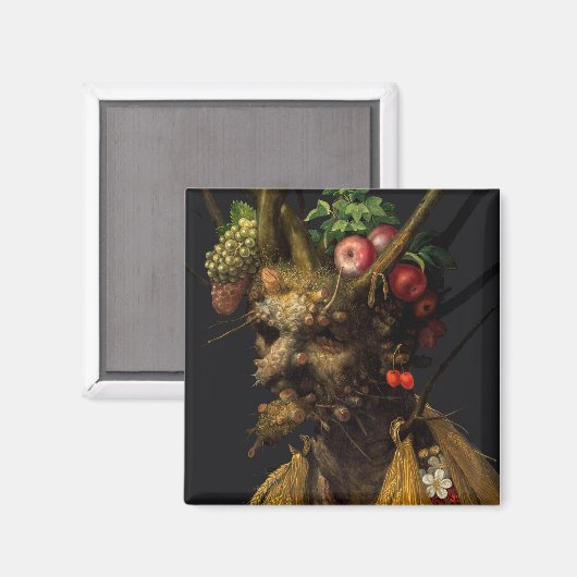 Aimant Giuseppe Arcimboldo - Quatre saisons en une tête (Recto/Verso)