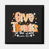 Aimant Give Thanks To The Lord Lace Christian Fall Autumn (Devant)