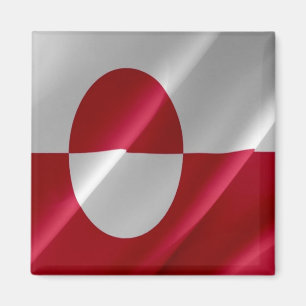 Aimant GL - Groenland - Drapeau