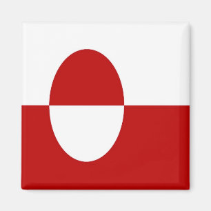 Aimant GL - Groenland - Drapeau