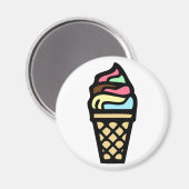 Aimant Glace colorée (Recto/Verso)