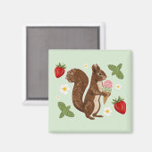 Aimant Glace de Squirrel Fantaisiste Fraise de la Forêt (Recto/Verso)