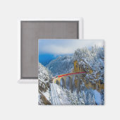 Aimant Glace et neige | Express Bernina, Suisse (Recto/Verso)