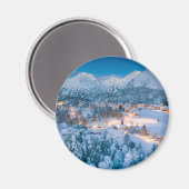 Aimant Glace et neige | Graubunden, Engadin, Suisse (Recto/Verso)