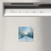 Aimant Glace et neige | Route d'hiver gelée Russie, Sibér (In Situ (Lave-vaisselle))