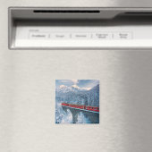 Aimant Glace et neige | Train Express Red Bernina Suisse (In Situ (Lave-vaisselle))
