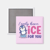 Aimant Glace Pour Vous Drôle Pingouin Cute Valentines Jou (Recto/Verso)