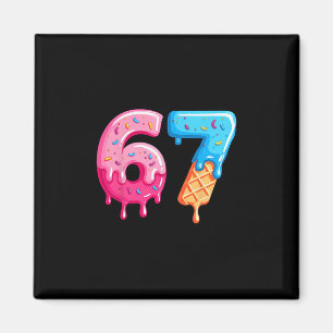 Aimant Glace Six Sept Dégoulinante Mème Cool 67 Numéro Dr