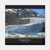 Aimant Glacier de Mendenhall / Juneau Alaska (Devant)
