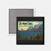 Aimant Glacier du lac St. Mary NP (Recto/Verso)