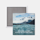 Aimant Glacier Margerie, parc national de la baie Glacier (Recto/Verso)