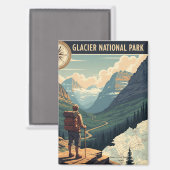 Aimant Glacier National Park Going-to-the-sun road (Recto/Verso)