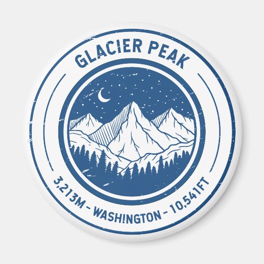 Aimant Glacier Peak Washington Randonnée Skiing Travel (Devant)
