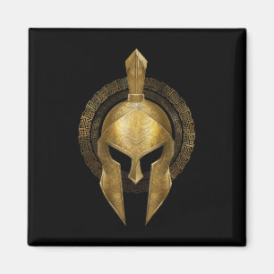 Aimant Gladiateur d'or Spartan Casque Guerrier Sparte Gre