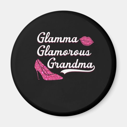 Aimant Glamma Fête des Mères de Grand-mère Glamour (Devant)