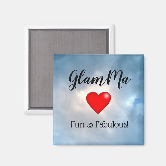 Aimant GlamMa, Fun & Fabuleux ! (Recto/Verso)