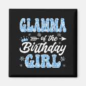 Aimant Glamma Of The Birthday Girl Snowflakes Winter Chri (Devant)