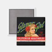 Aimant Glamor Girl (Recto/Verso)