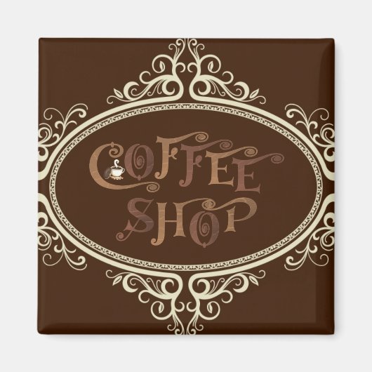 Aimant glamour café (Devant)