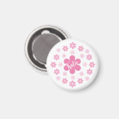 Aimant Glamour Fleur Rose- (Recto/Verso)