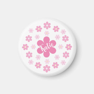 Aimant Glamour Fleur Rose-