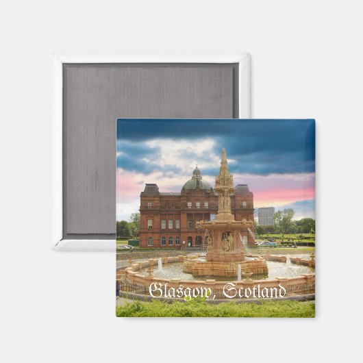 Aimant Glasgow, Écosse (Recto/Verso)
