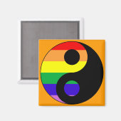 Aimant GLBT YinYang (Recto/Verso)