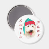 Aimant Glen of Imaal Terrier Père Noël Paws (Recto/Verso)