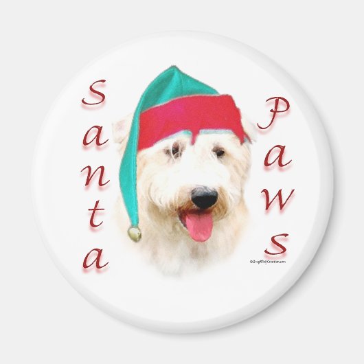 Aimant Glen of Imaal Terrier Père Noël Paws (Devant)