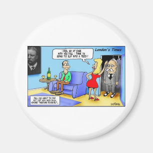 Aimant Glisse dans un Teddy..Roosevelt Cadeaux Drôles Mug