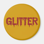 Aimant Glitter en typographie de Blood (Devant)