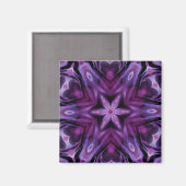 Aimant Glitterie Purple Kaleidoscope Coeurs Gradient (Recto/Verso)
