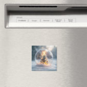 Aimant Globe de neige magique de Noël avec arbre à souffl (In Situ (Lave-vaisselle))