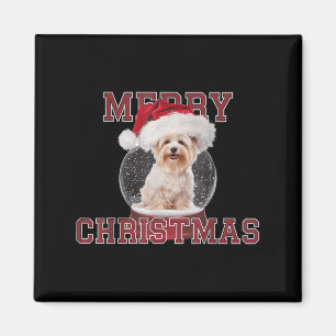 Aimant Globe des neiges Noël du chien maltais Noël du chi