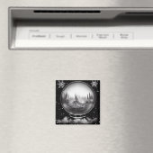 Aimant Globe du paysage d'hiver (In Situ (Lave-vaisselle))