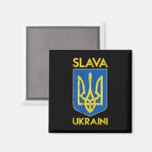 Aimant Gloire à l'Ukraine Slava Ukraini2 (Recto/Verso)