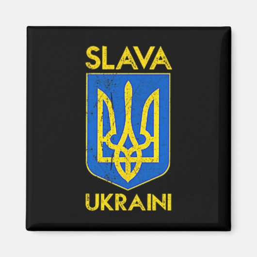 Aimant Gloire à l'Ukraine Slava Ukraini2 (Devant)