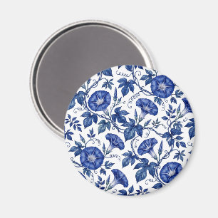 Aimant Glorieuses du matin Cobalt Bleu Blanc de style Del