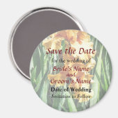 Aimant Glory Celtic Irises Sauvez la date (Recto/Verso)