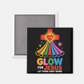 Aimant Glow For Jesus Christian Faith (Recto/Verso)