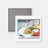 Aimant Glucides complexes Bande dessinée drôle Philosophi (Recto/Verso)