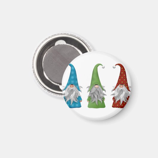 Aimant Gnome de Noël mignon  (Recto/Verso)