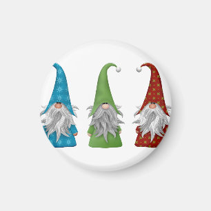 Aimant Gnome de Noël mignon 