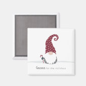 Aimant Gnome for the Holidays Design scandinave (Recto/Verso)