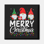 Aimant Gnome Merry Christmas Pajamas Matching Family Grou (Devant)