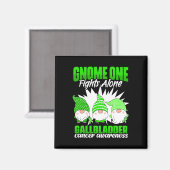 Aimant Gnome One combat seul - Bile Duct Cancer Gallblad (Recto/Verso)